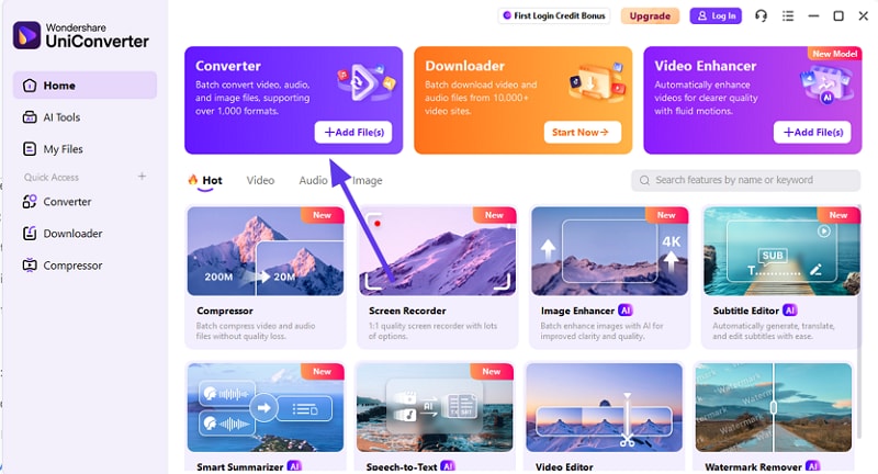 choose uniconverter converter