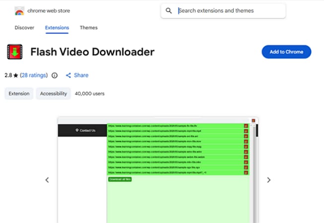 flash video downloader extension
