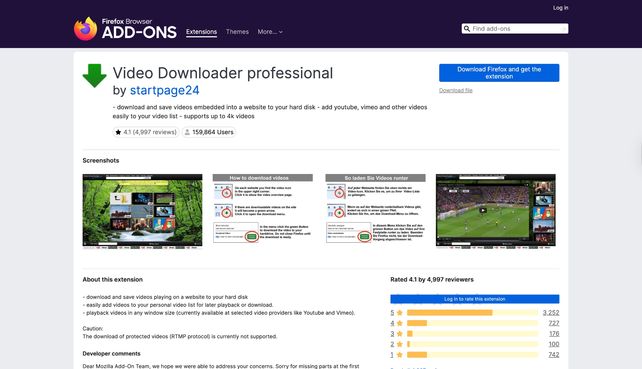 video download professional interface