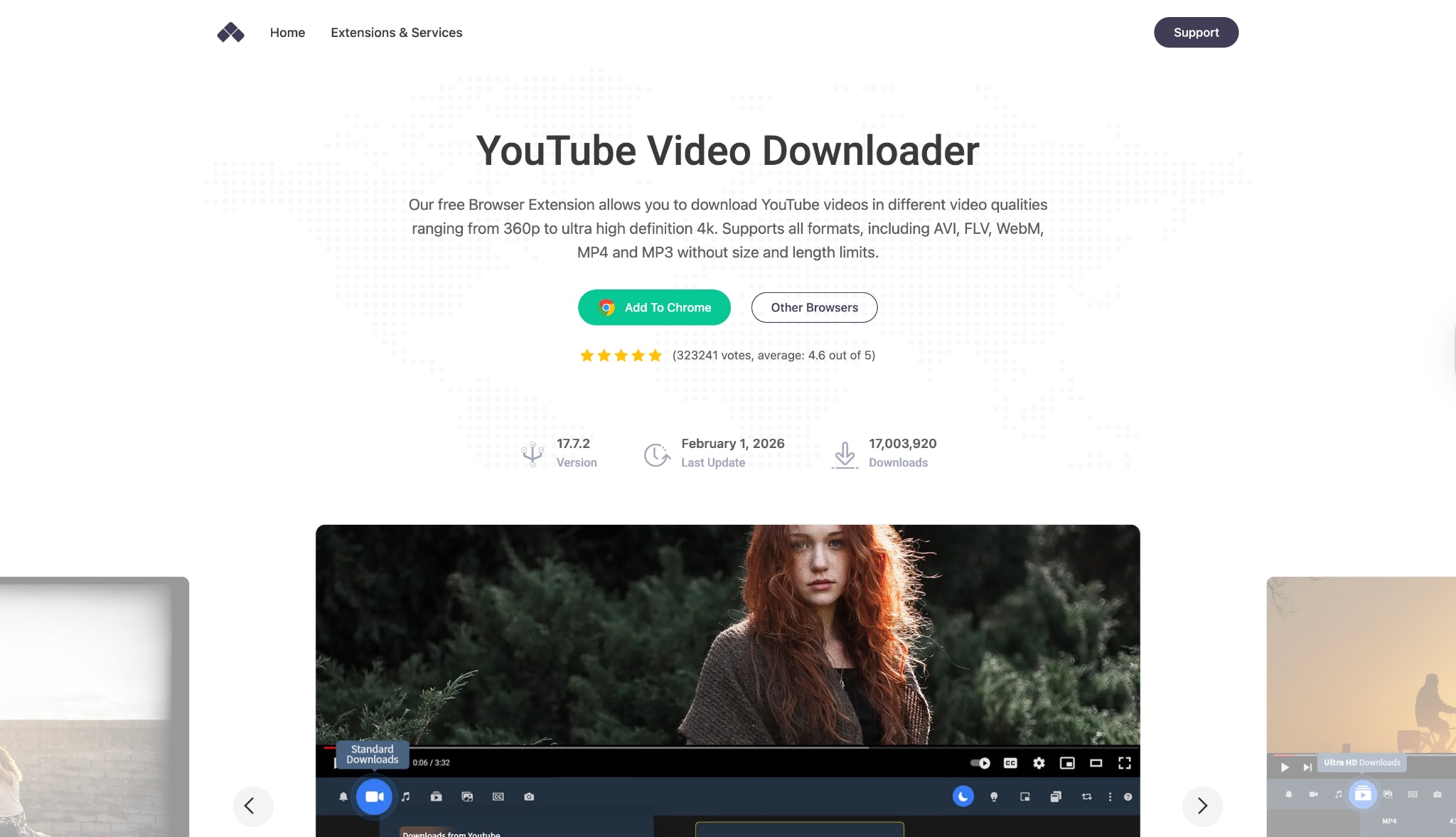 addoncrop youtube video downloader interface