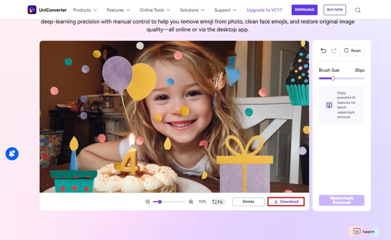 render the outcome to device