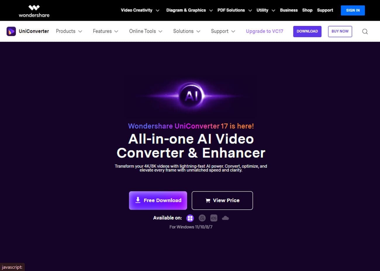 access efficient desktop tool uniconverter
