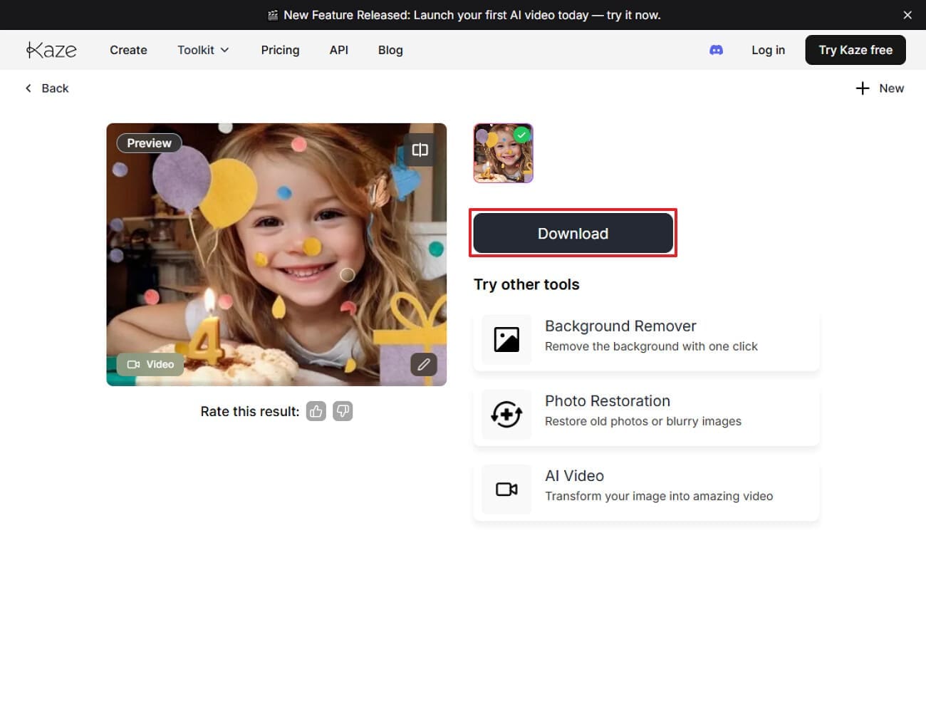 render the output image to device