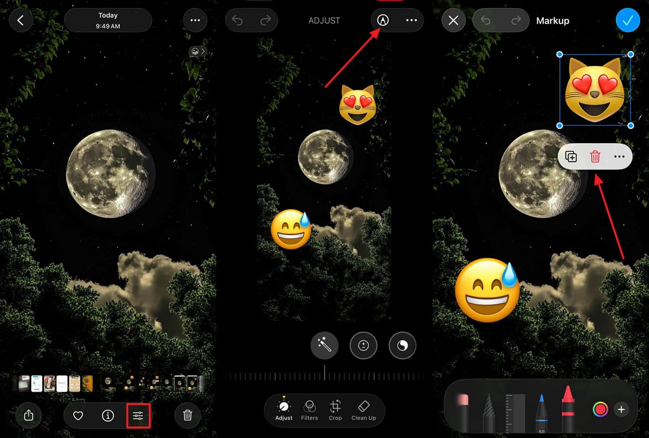 remove the sticker in iphone