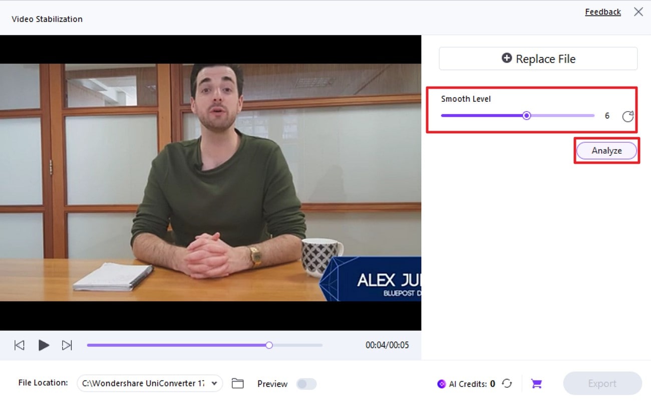 import video press analyze