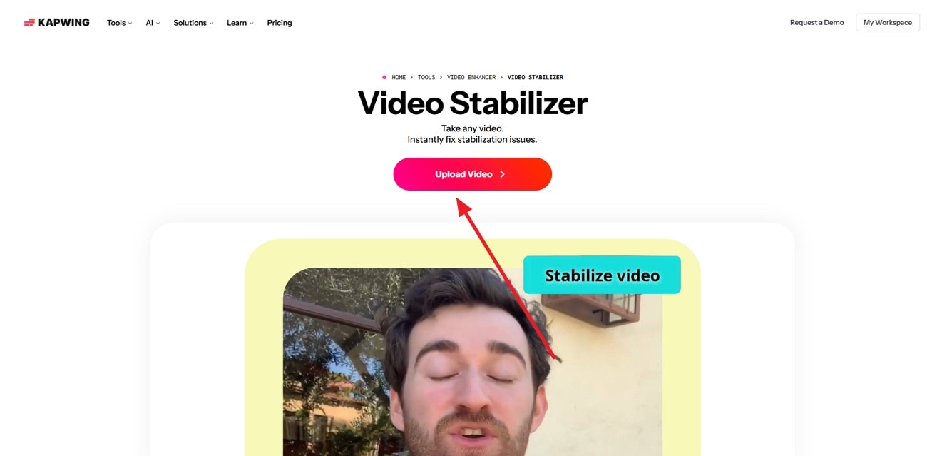 upload video to kapwing
