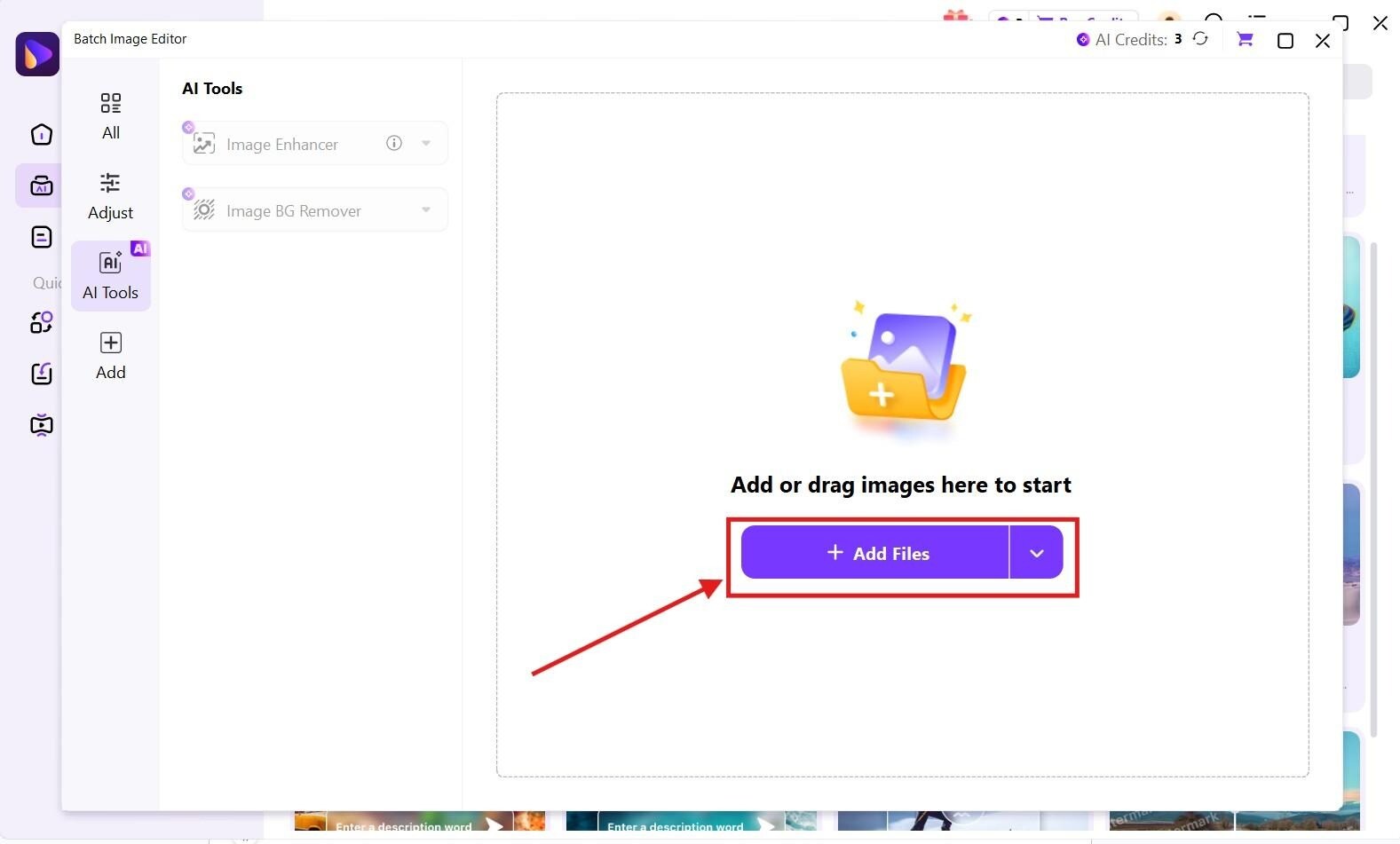 wondershare uniconverter add images