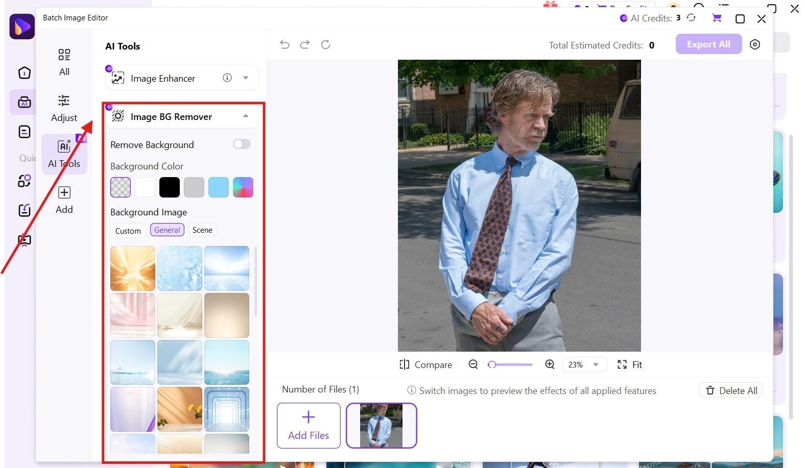wondershare uniconverter choose the tool