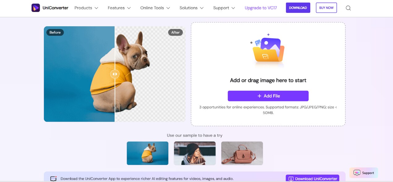 wondershare uniconverter homepage