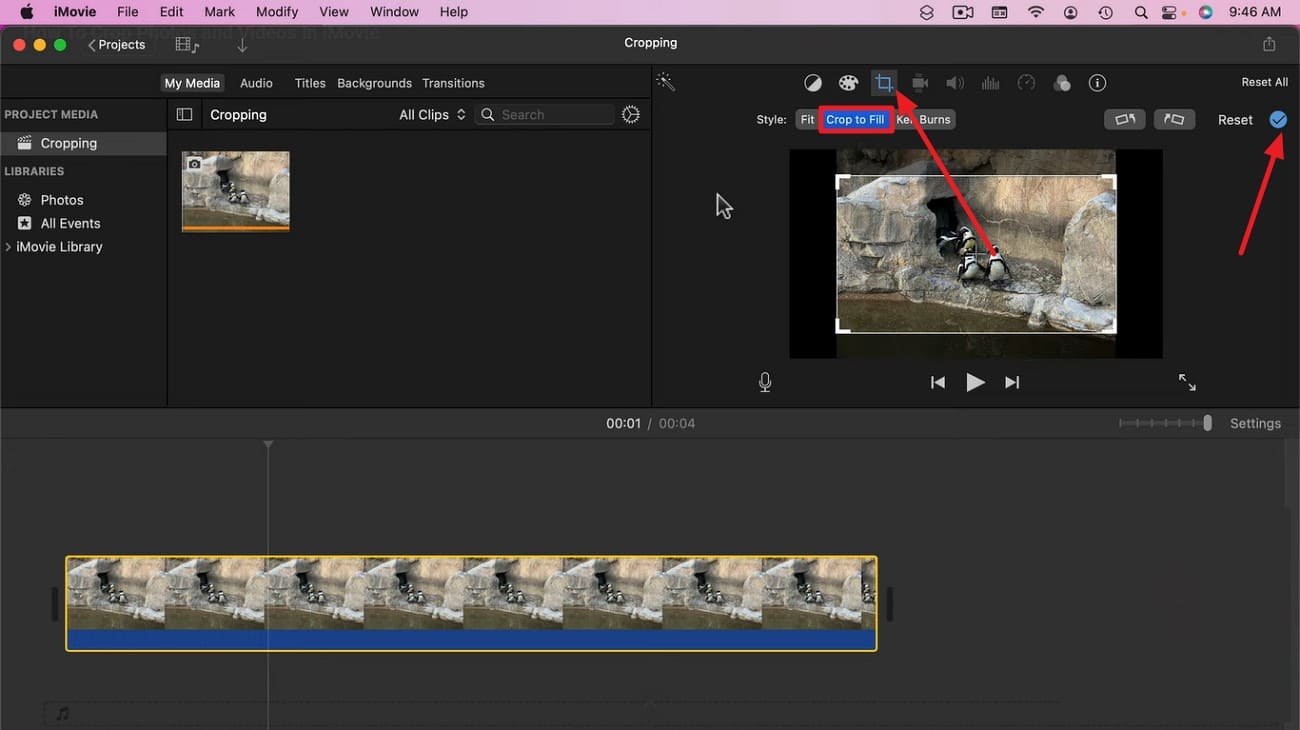 crop video to change aspect ratio