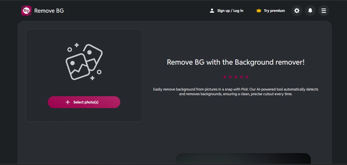 rpixlr background remover