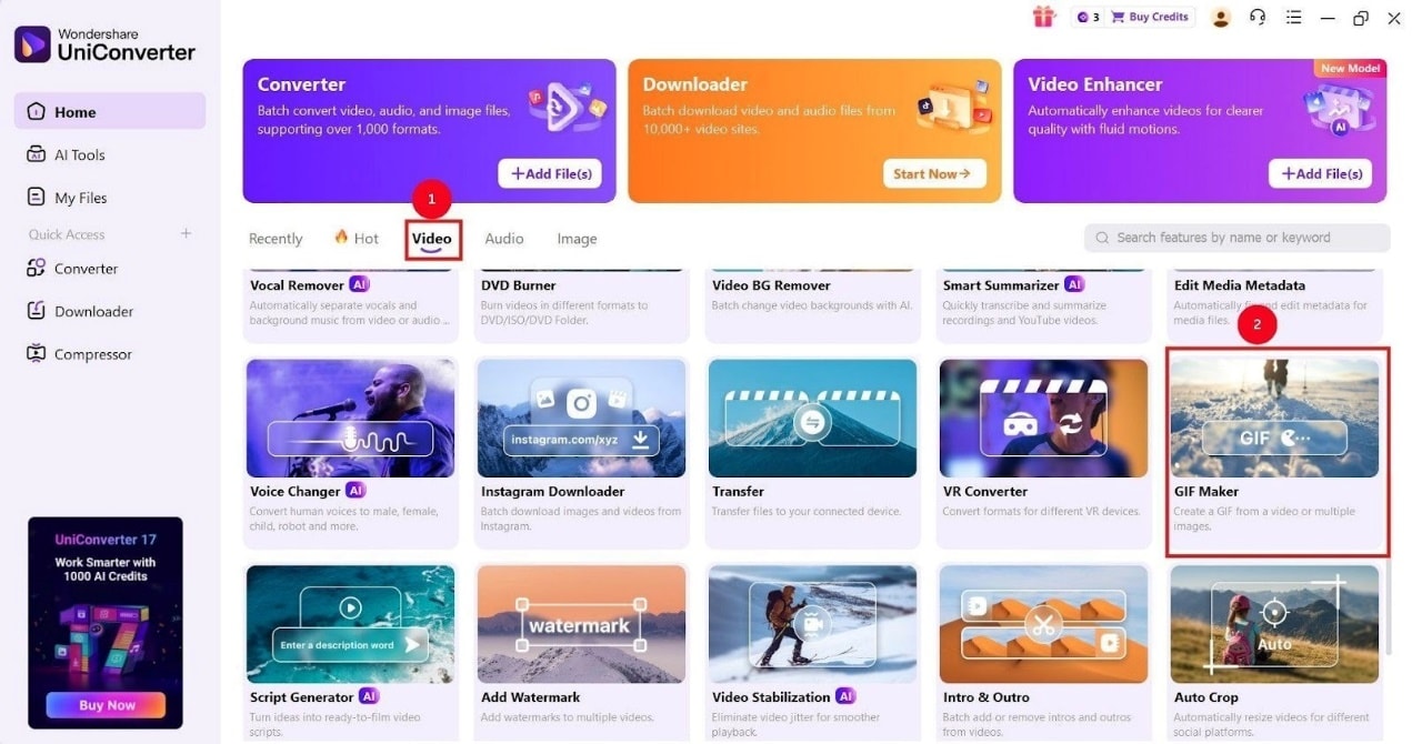 créateur de GIF UniConverter