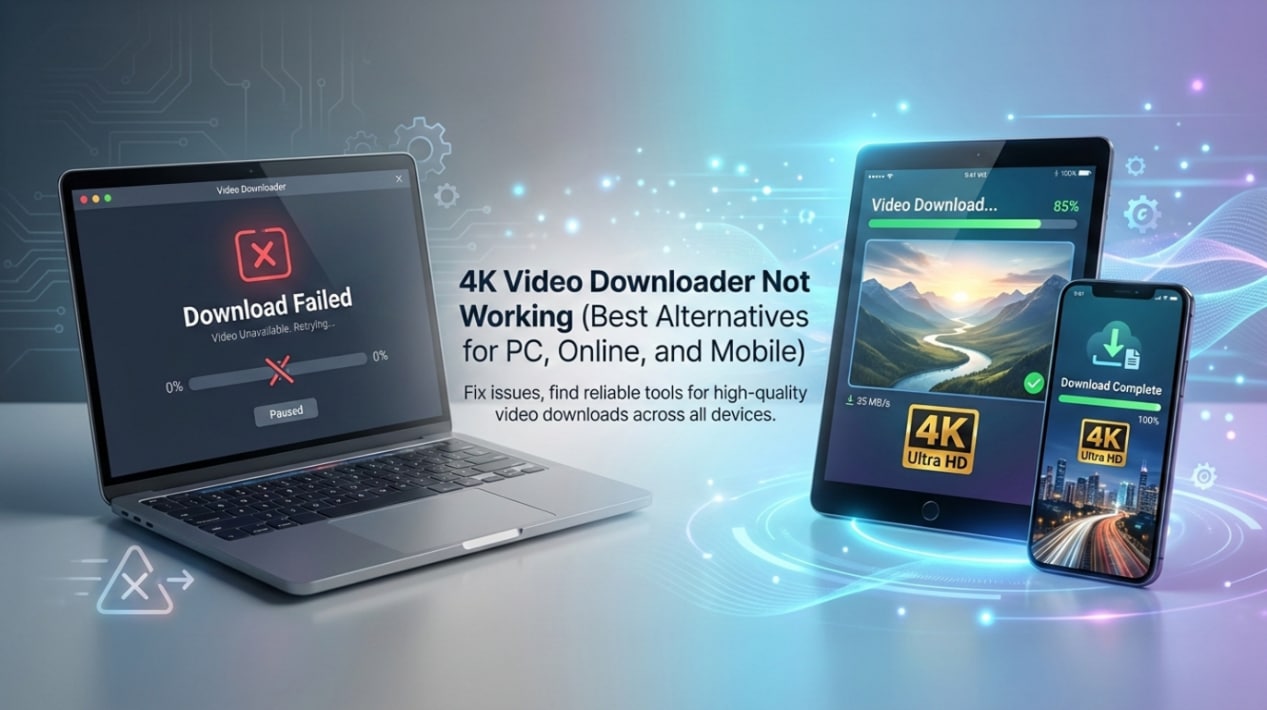 4k video downloader not working