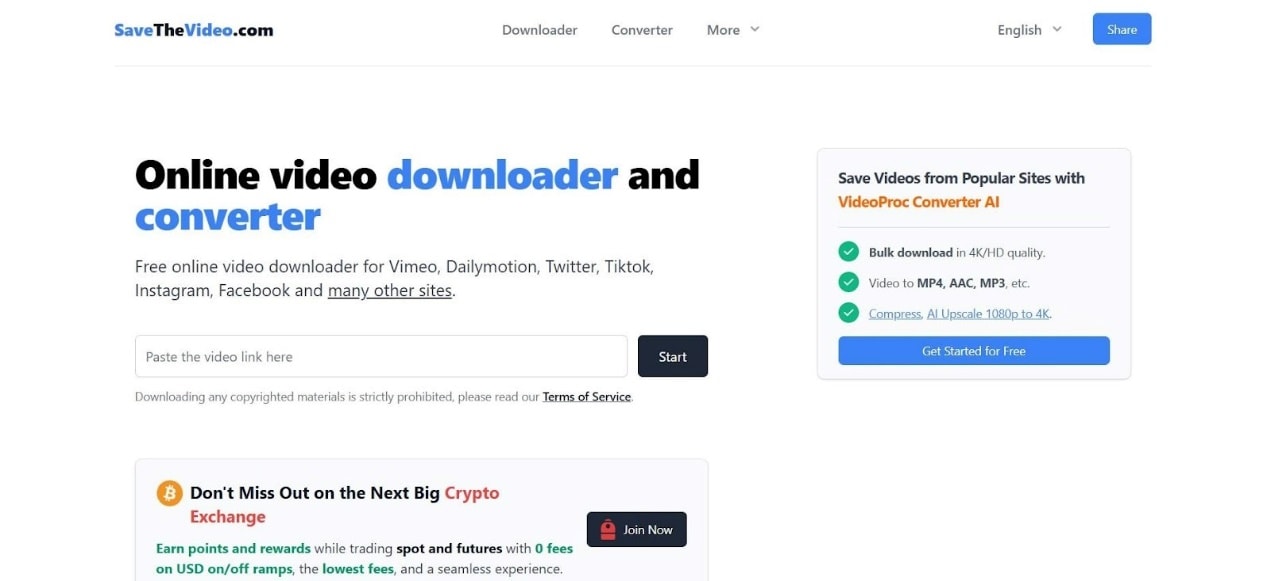 savethevideo homepage