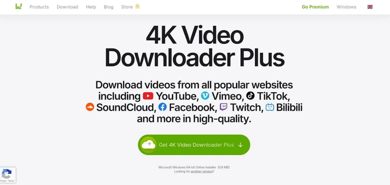 4k video downloader homepage