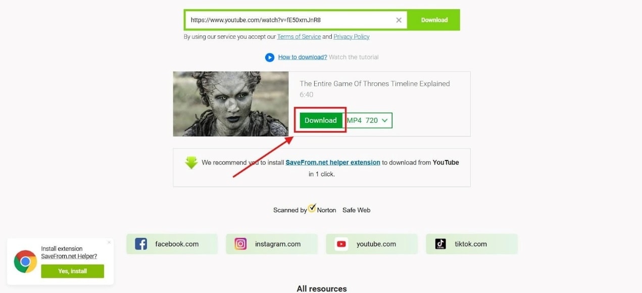 save video to device