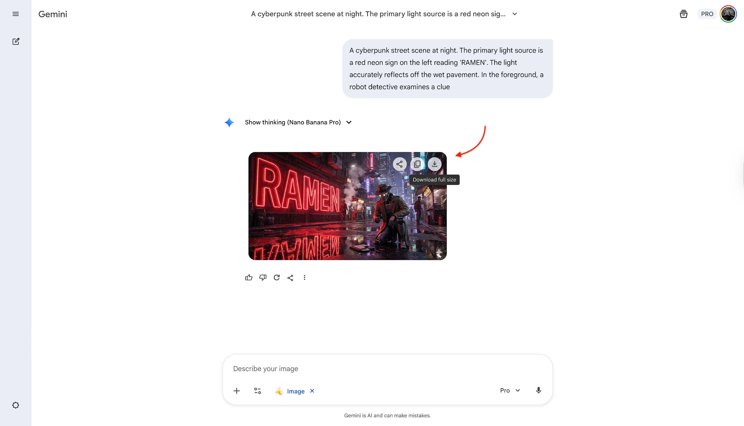 download the image or refine it