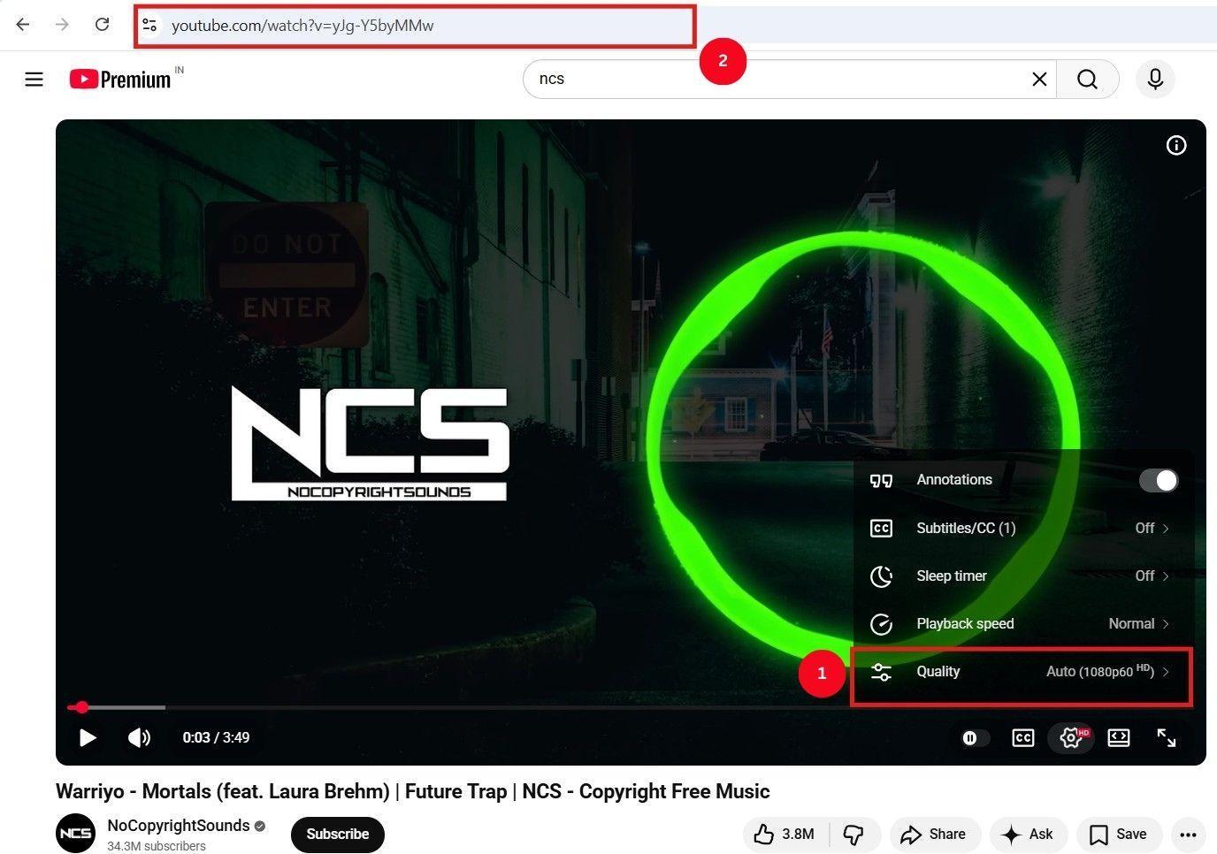 youtube video copy link