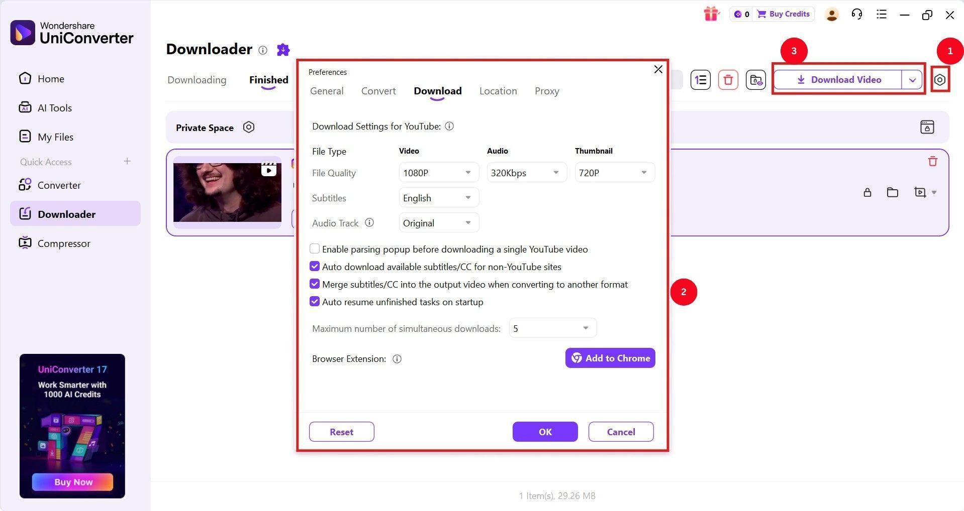 wondershare uniconverter download instagram live video