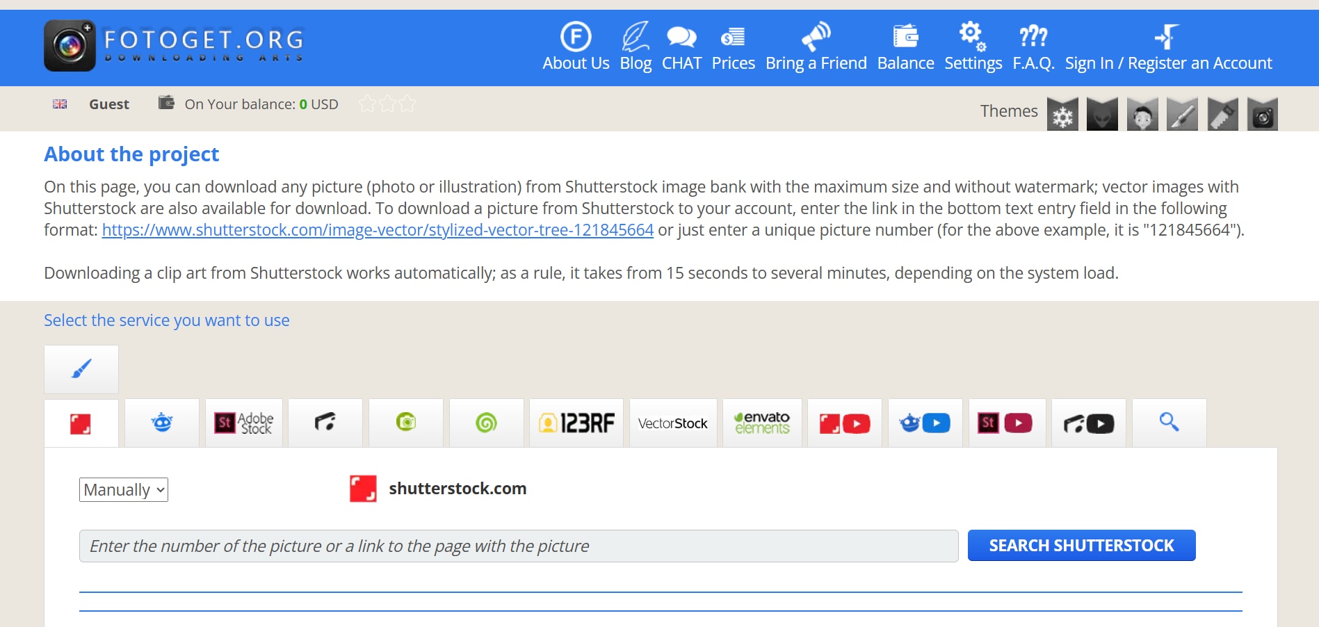 fotoget shutterstock downloader