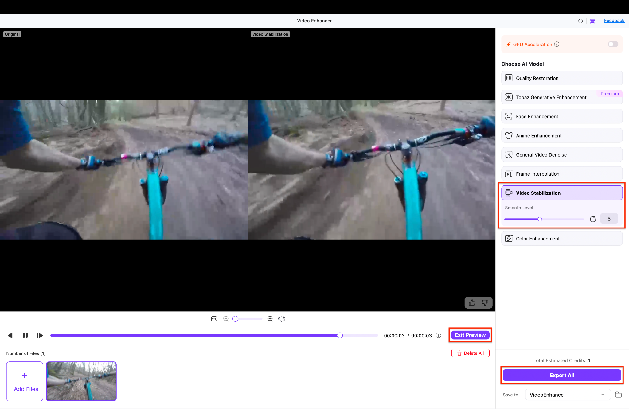 export and save your file