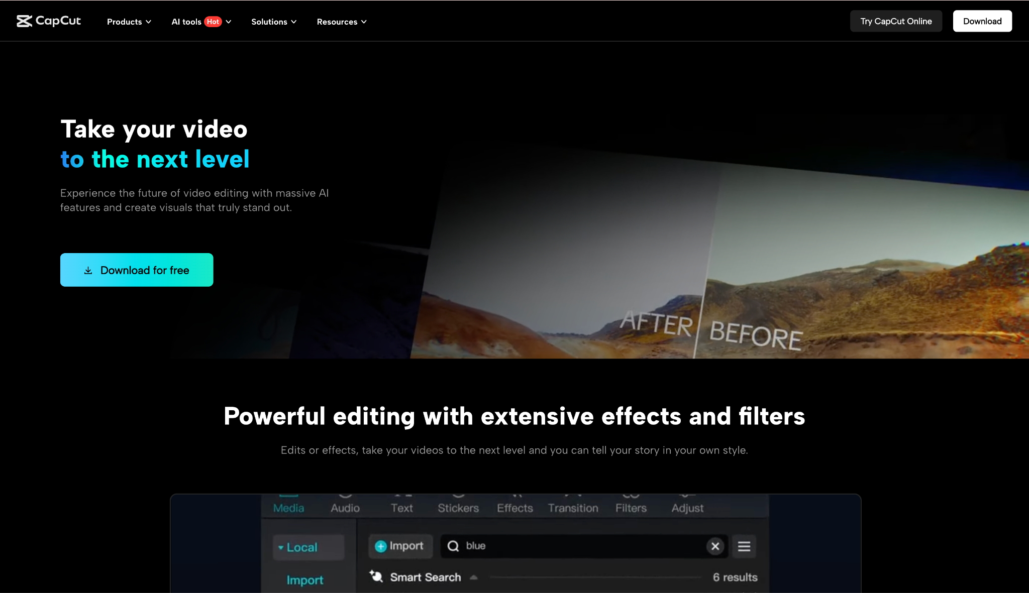 capcut video stabilizer freeware