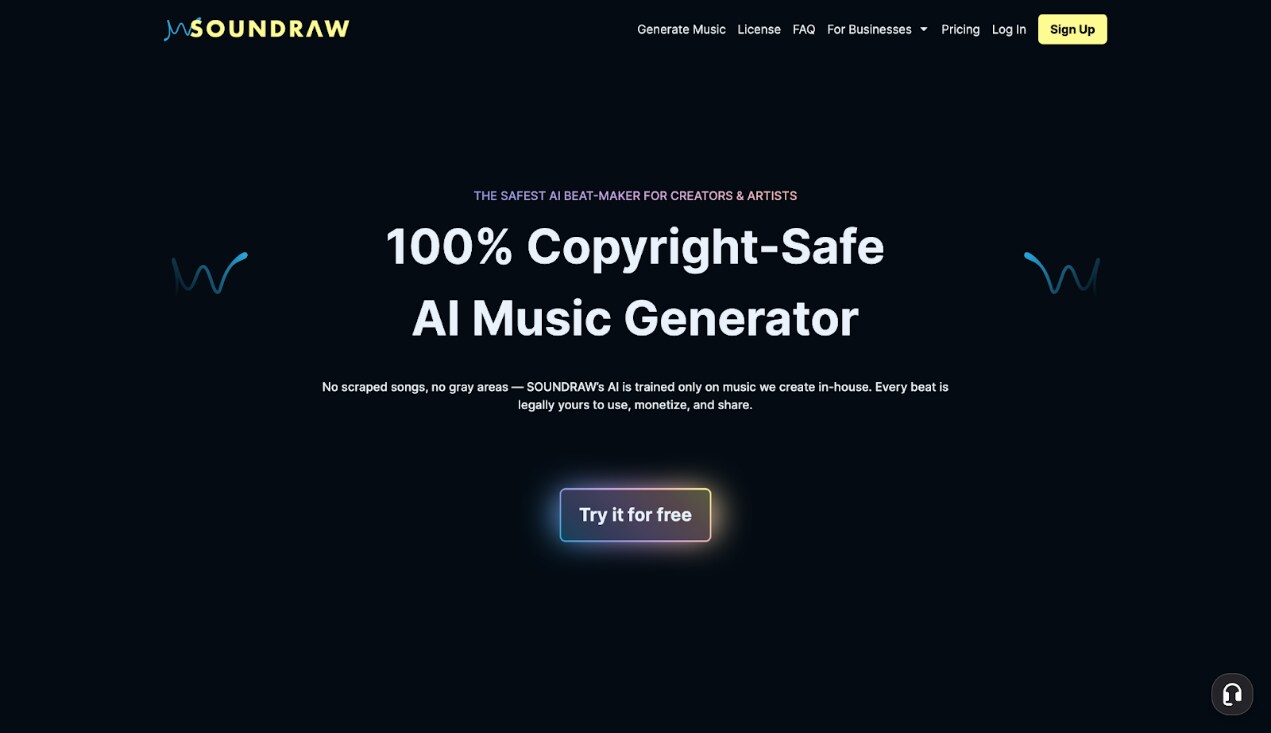 soundraw homepage