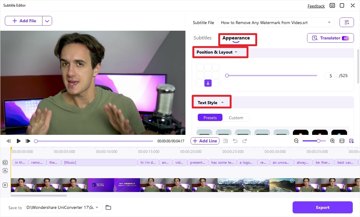 Personalize Subtitles