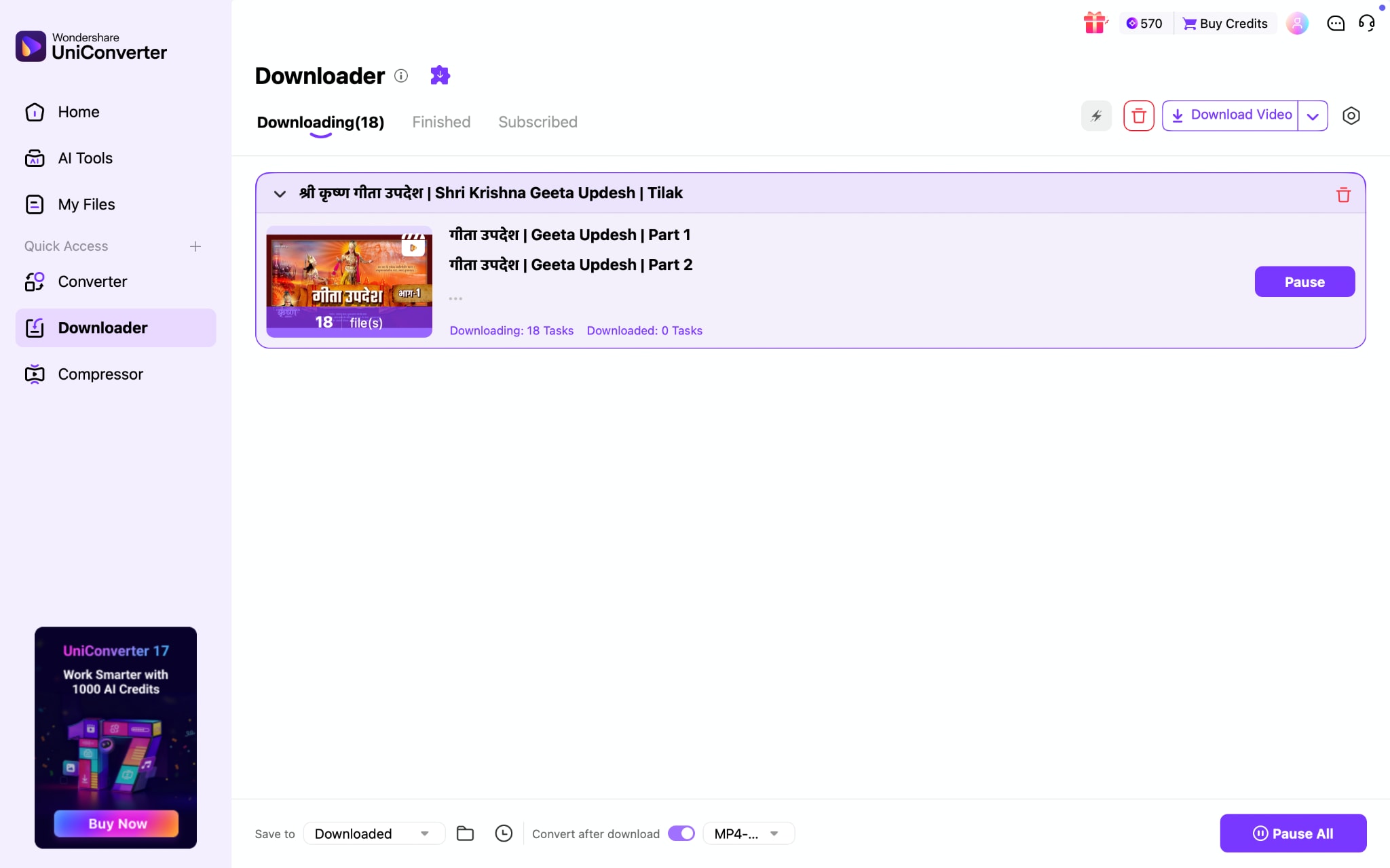 wondershare uniconverter download video