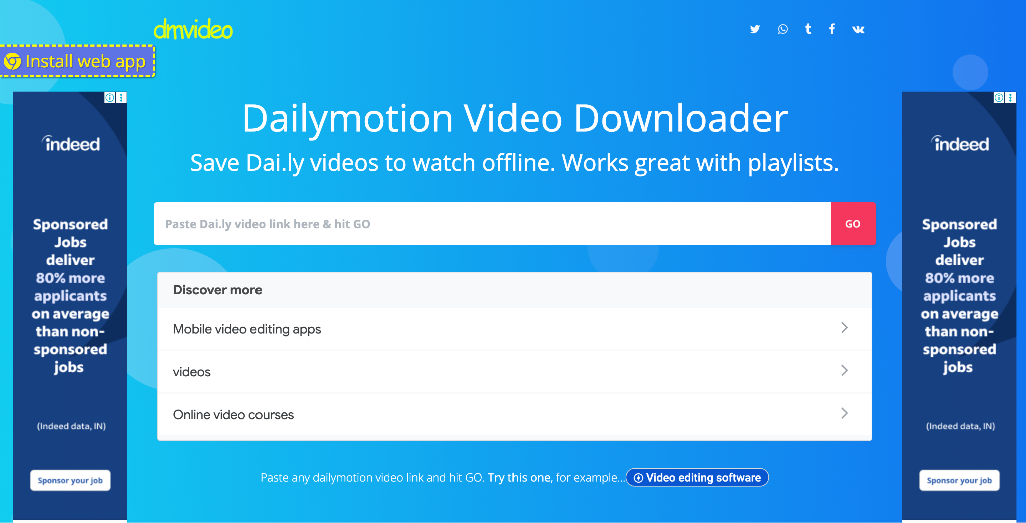 dmvideo dailymotion to mp4 downloader