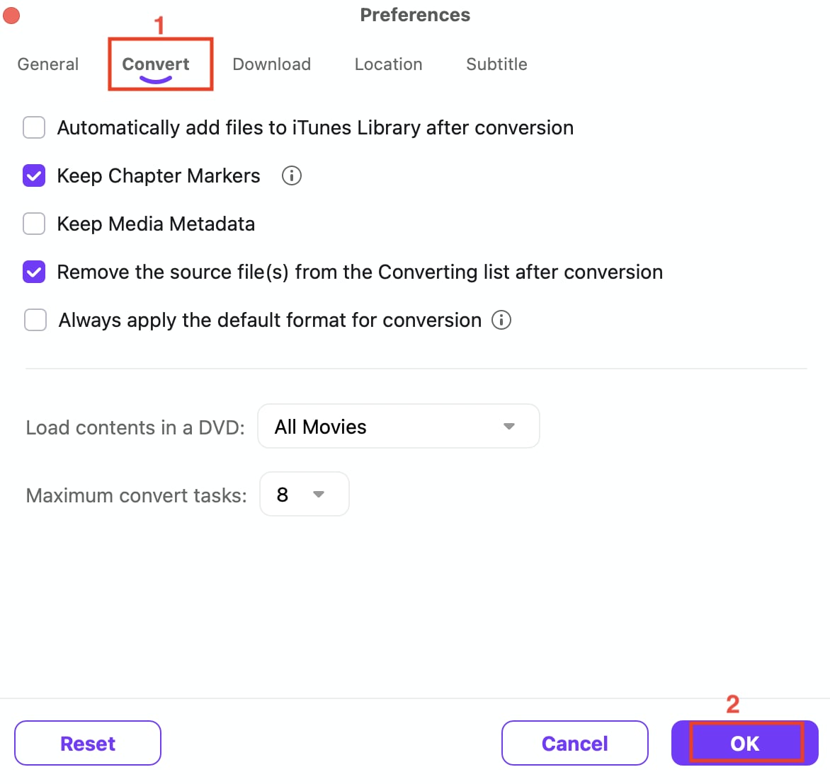 wondershare uniconverter settings