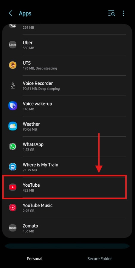 android access youtube app
