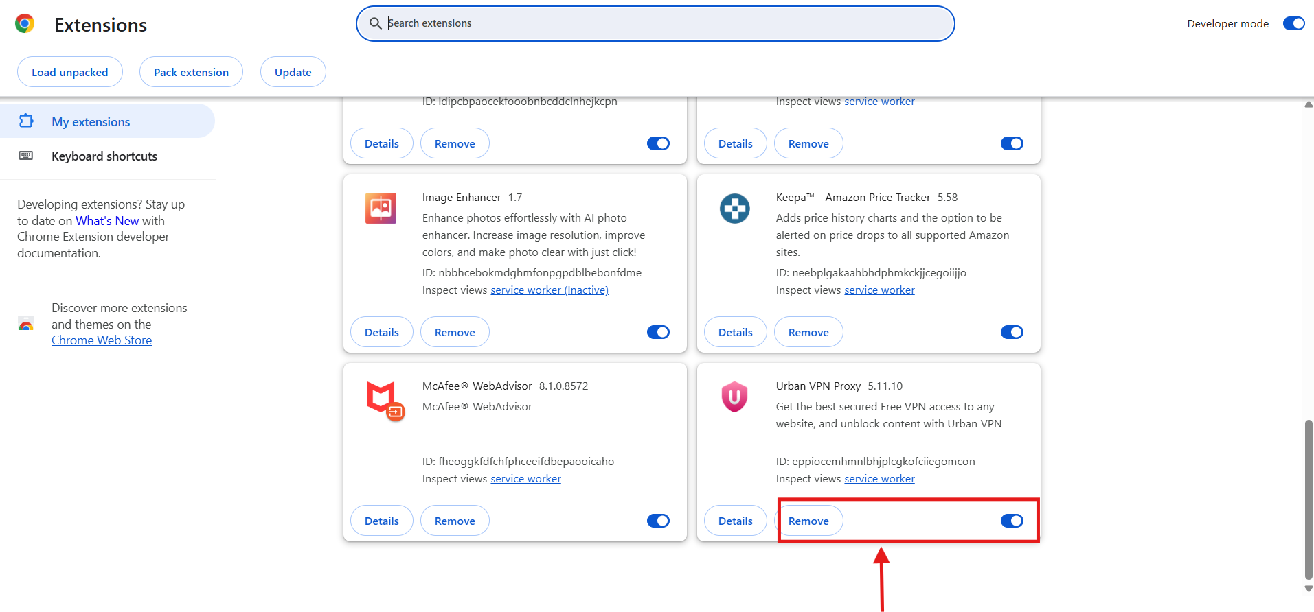 google chrome disable extensions