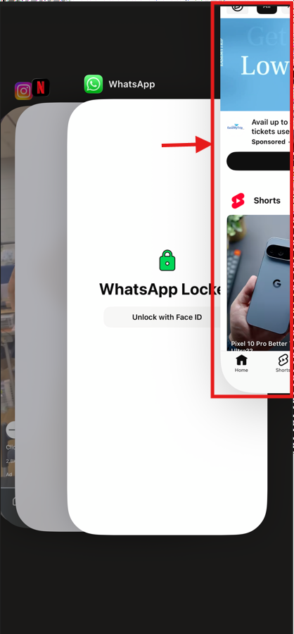ios force stop youtube app