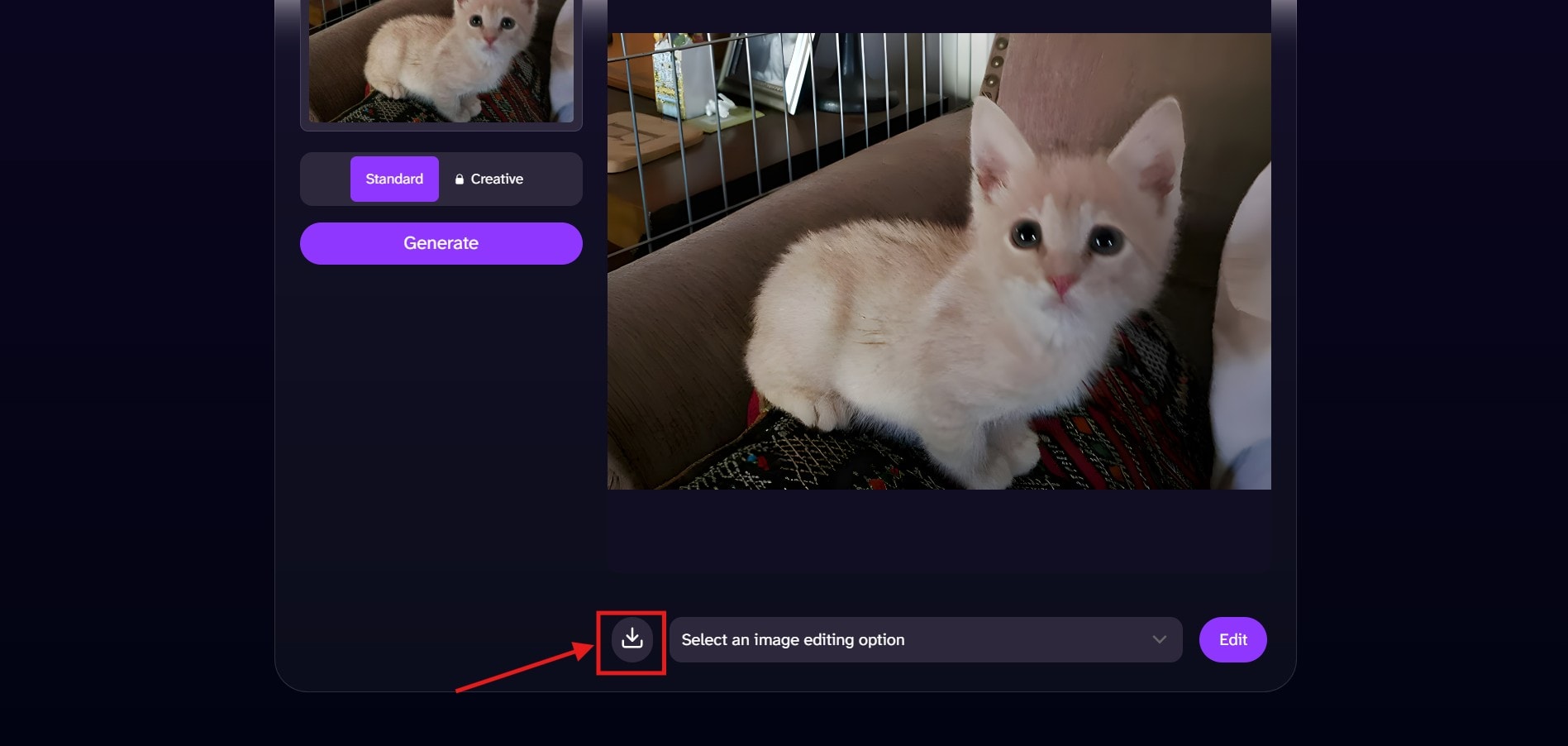 deep ai super resolution click download
