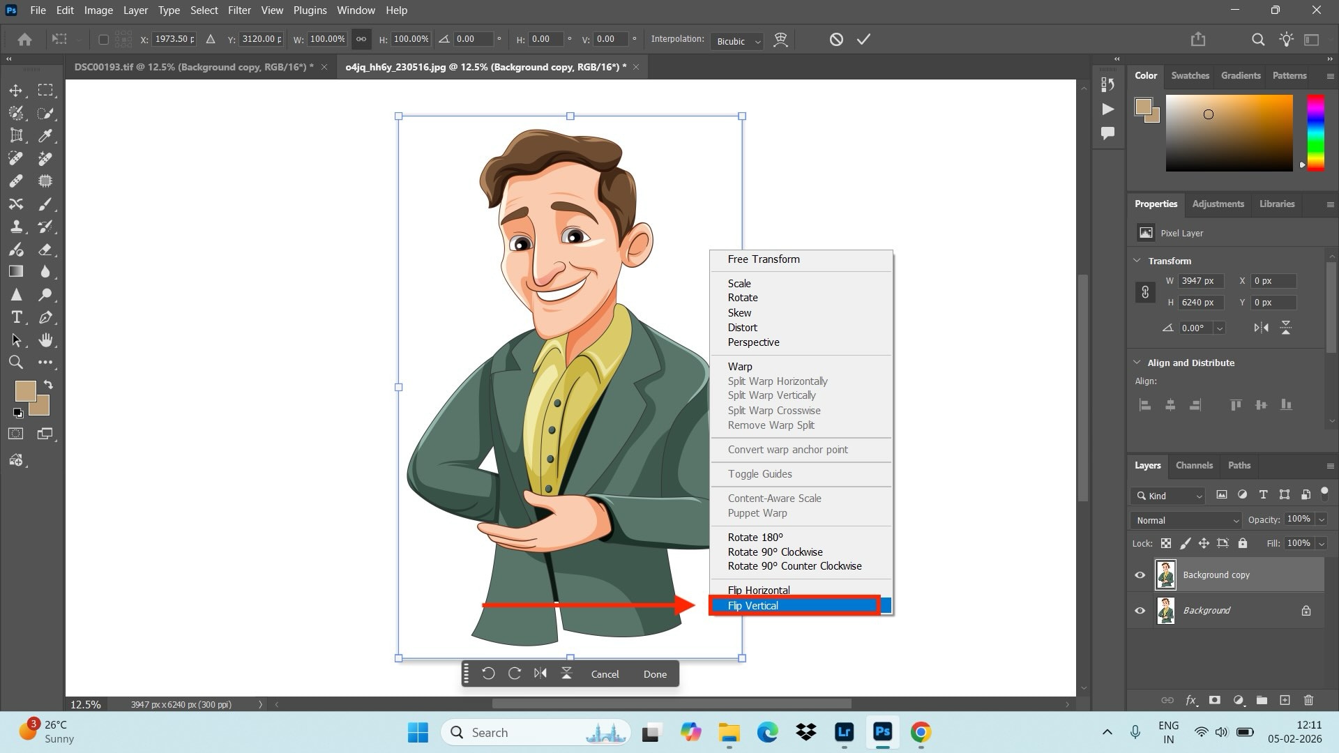 photoshop free transform shortcut