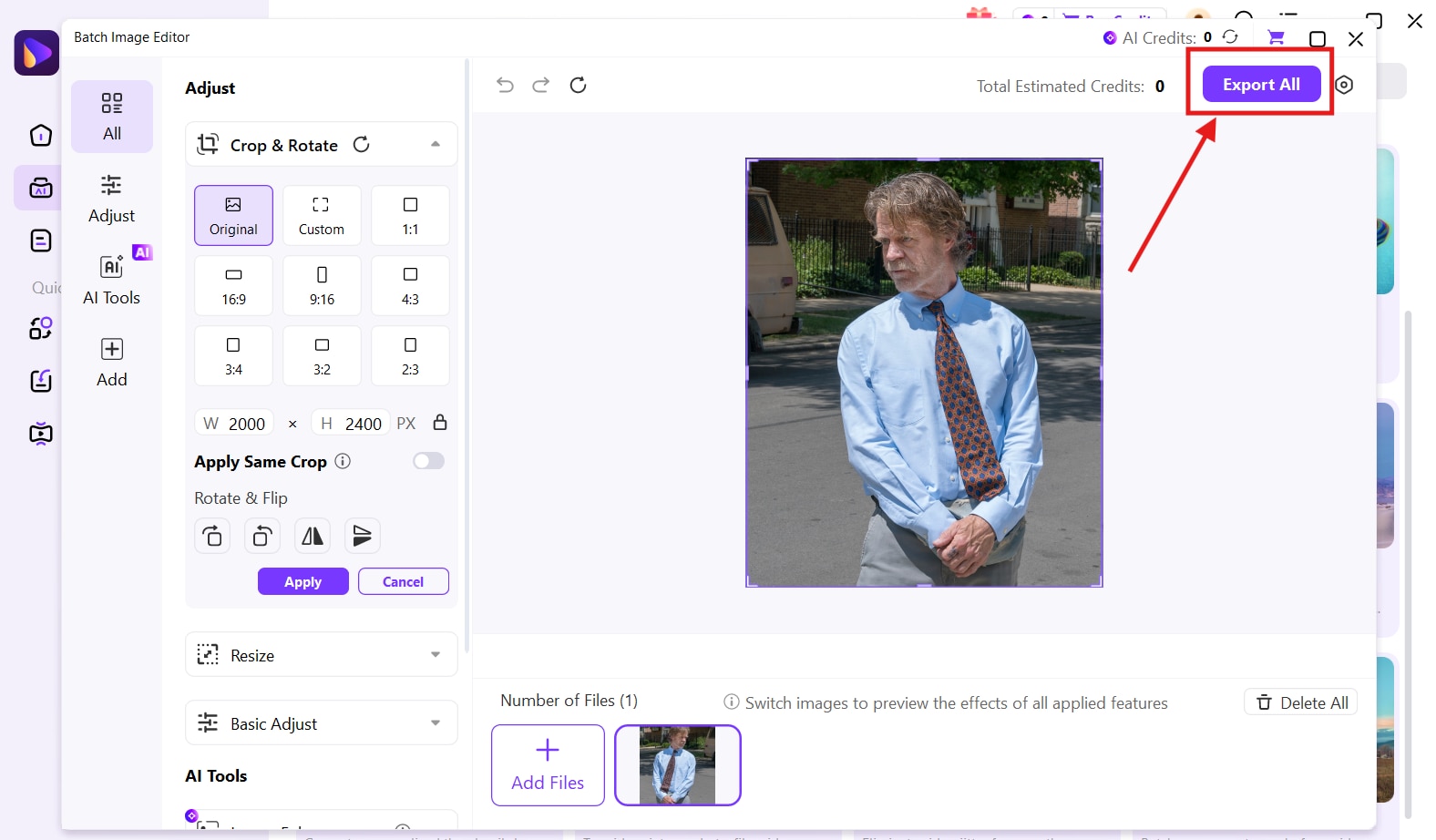 wondershare uniconverter export images