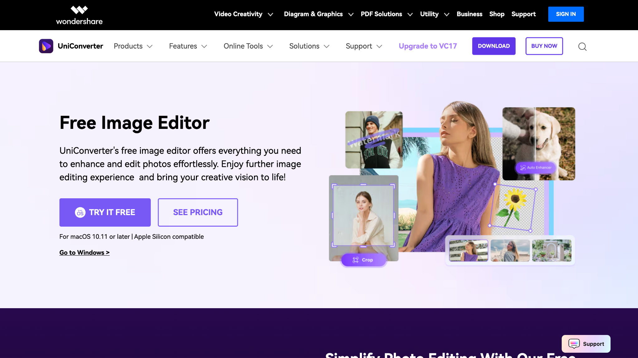 wondershare uniconverter homepage