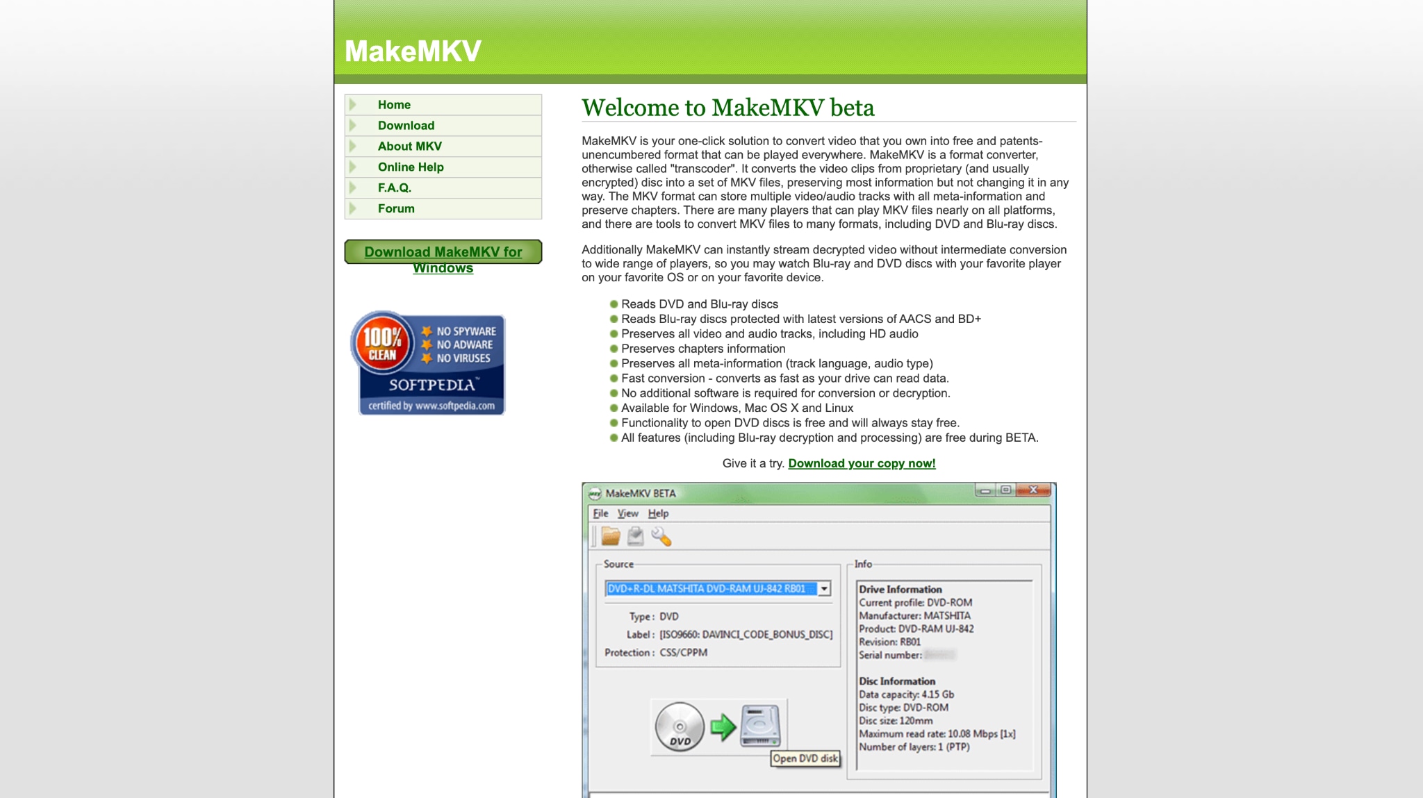 makemkv homepage