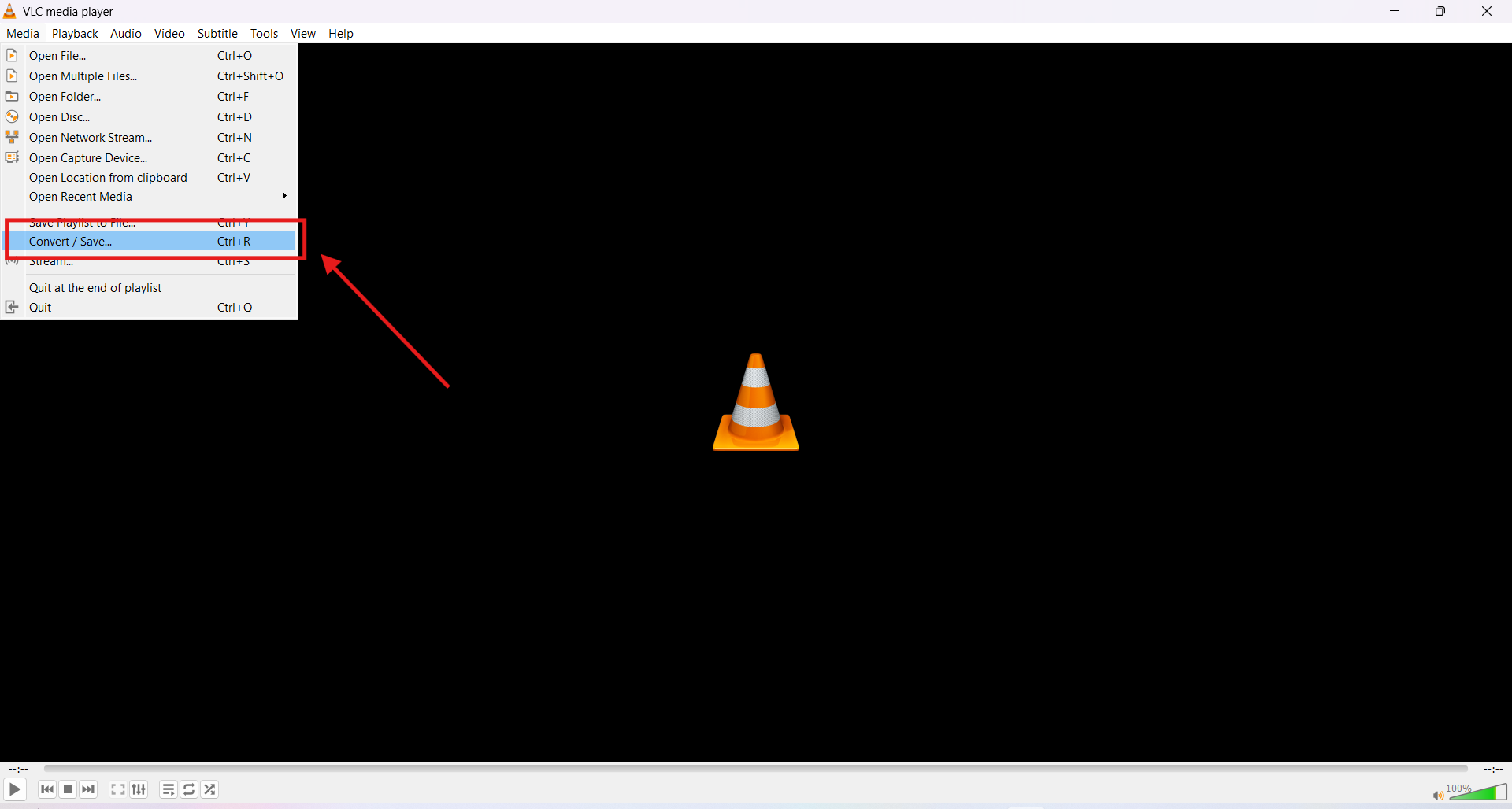 vlc media player convert