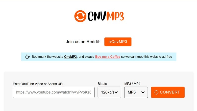 convert yt to mp3 in cnvmp3 ezmp3 alternative