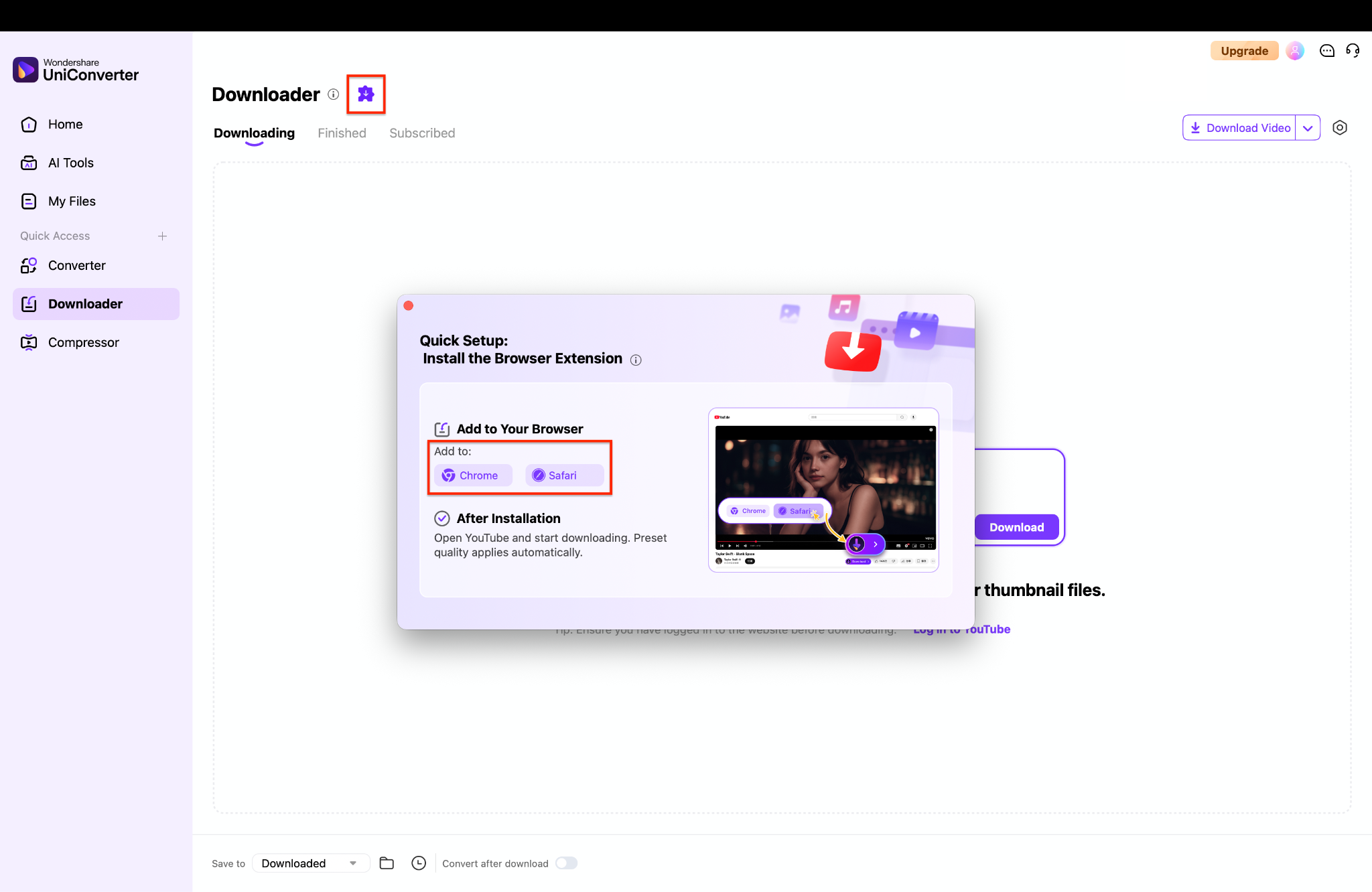 add extension to chrome or safari