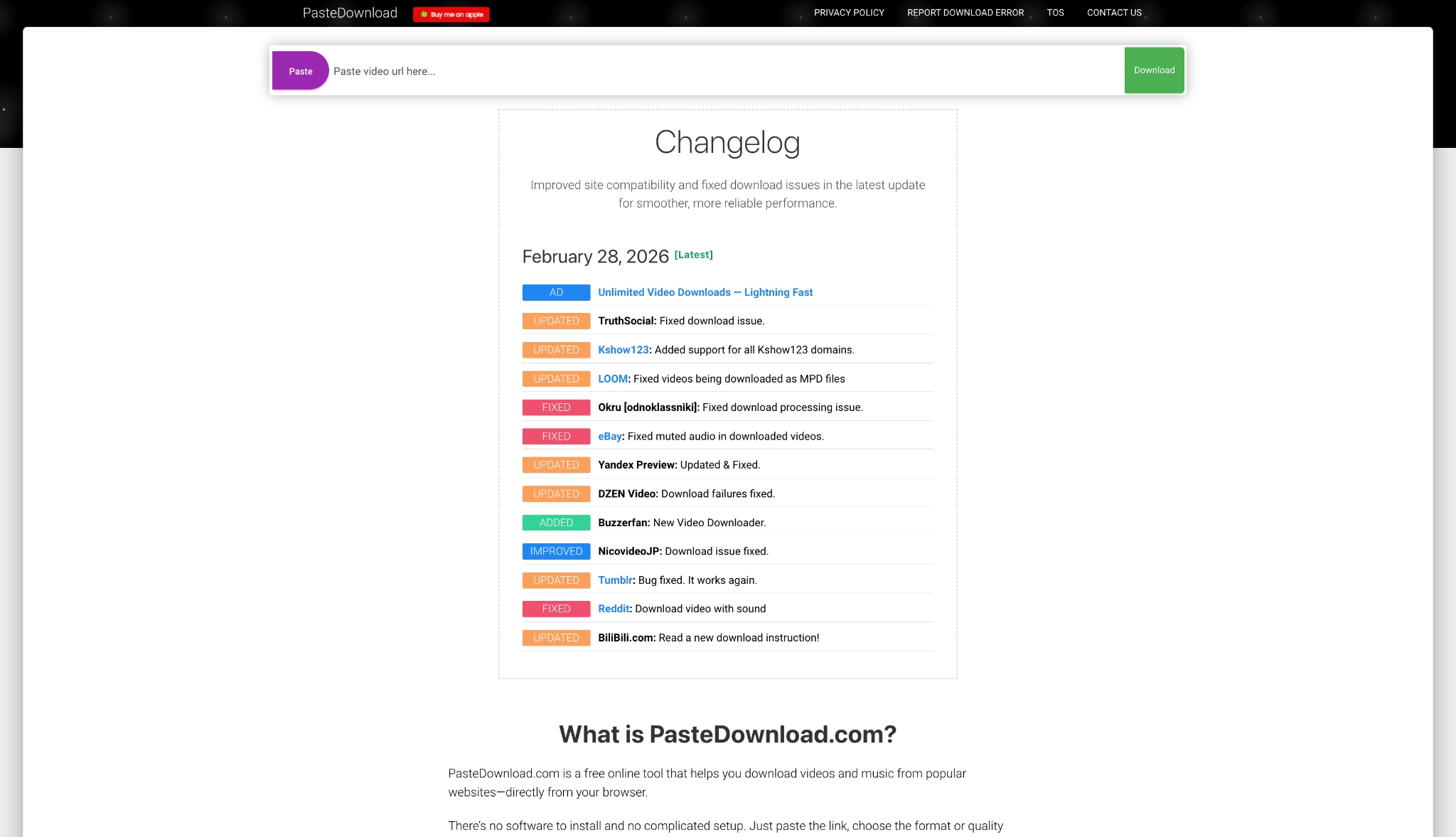 pastedownload online bunkr downloader