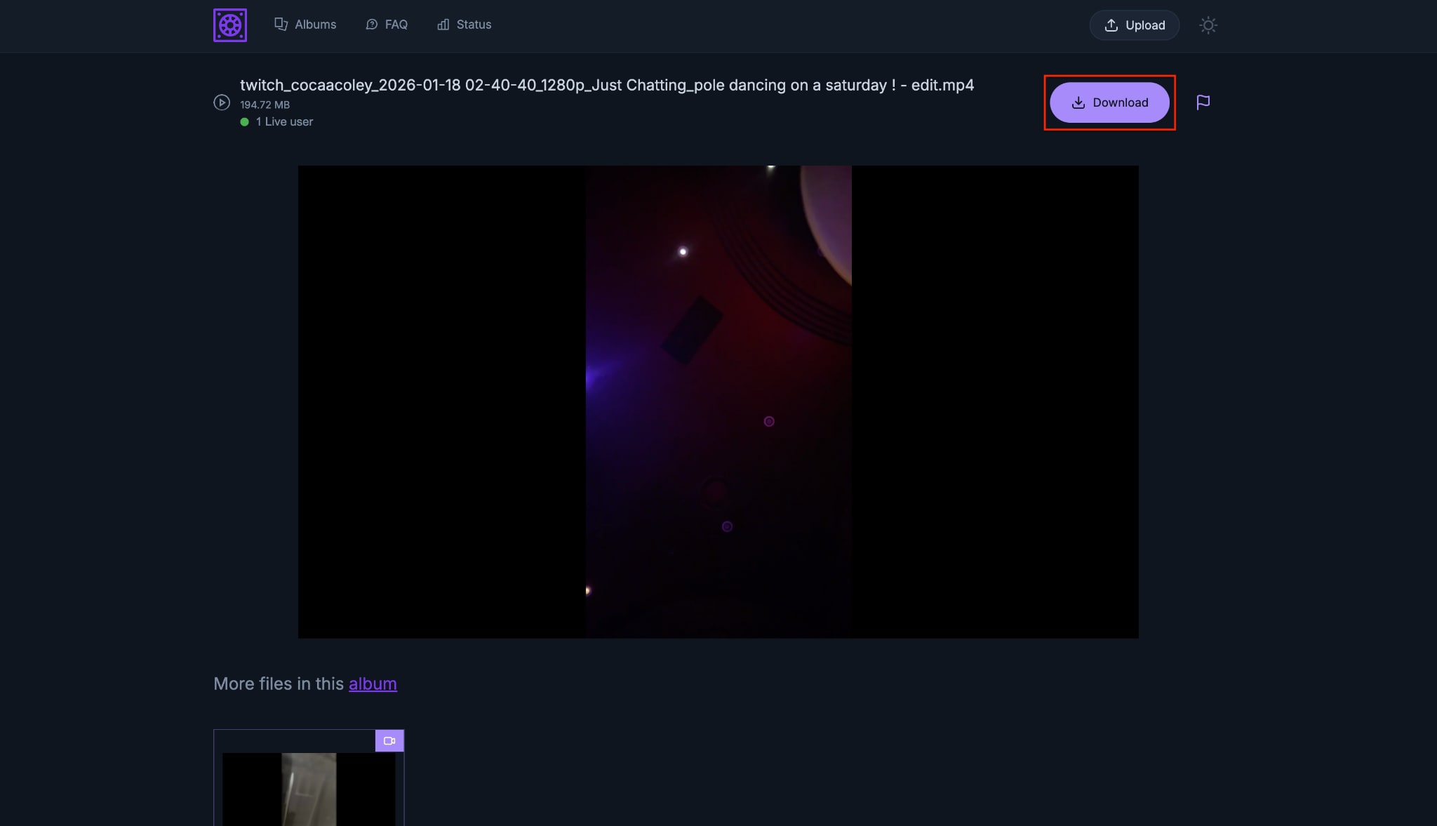 click the download button
