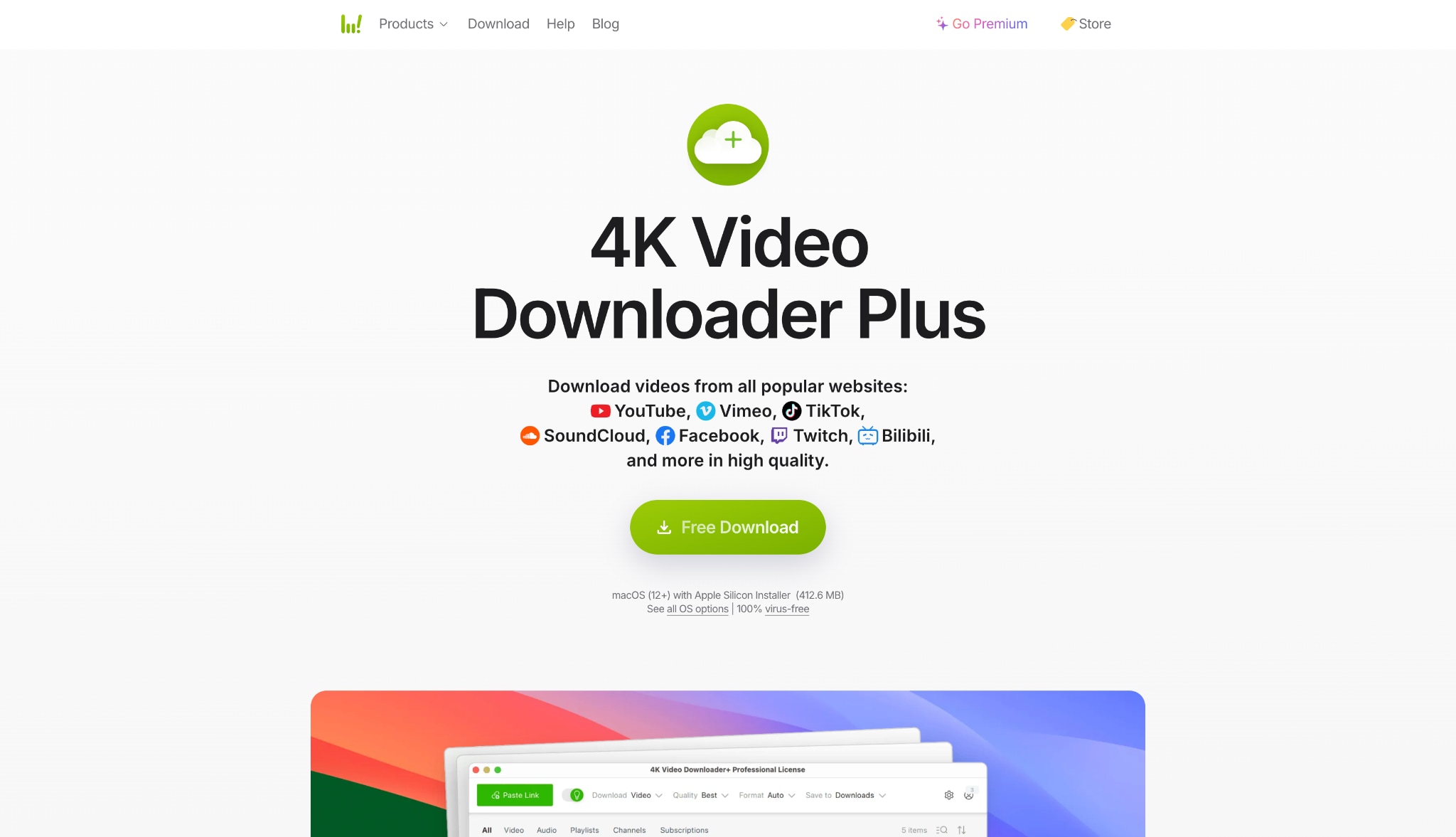 4k video downloader plus homepage