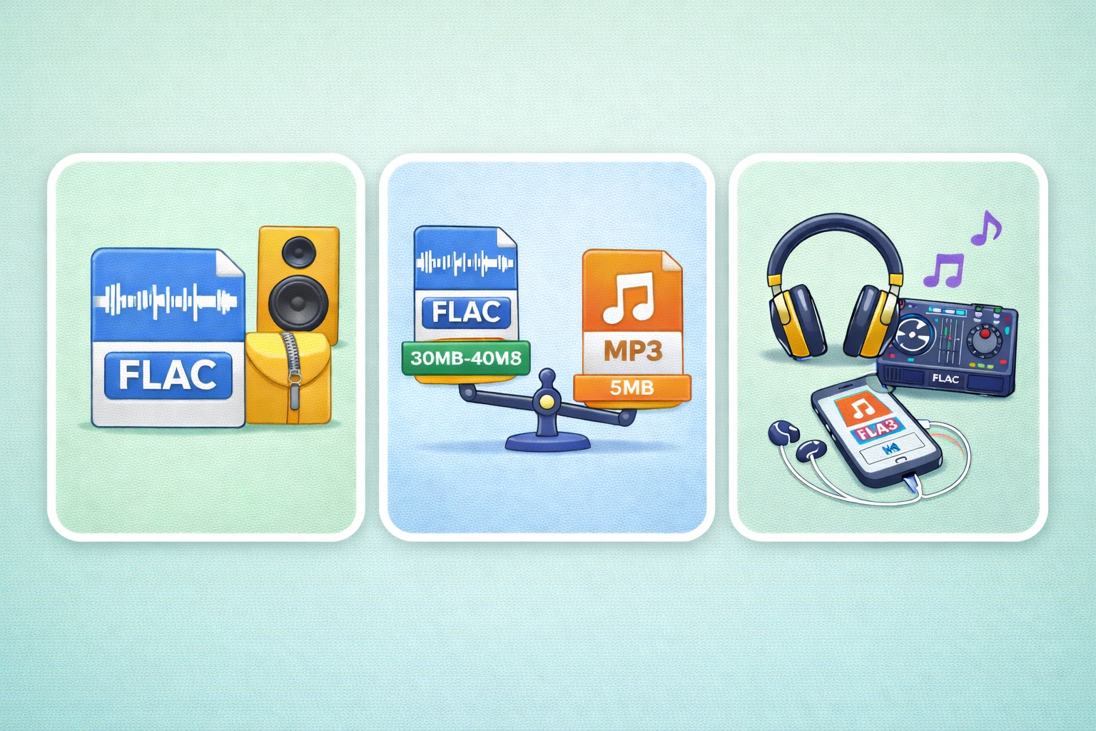 flac vs mp3 comparison for soundcloud