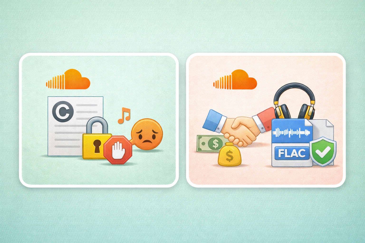 legal risks of downloading flac soundcloud