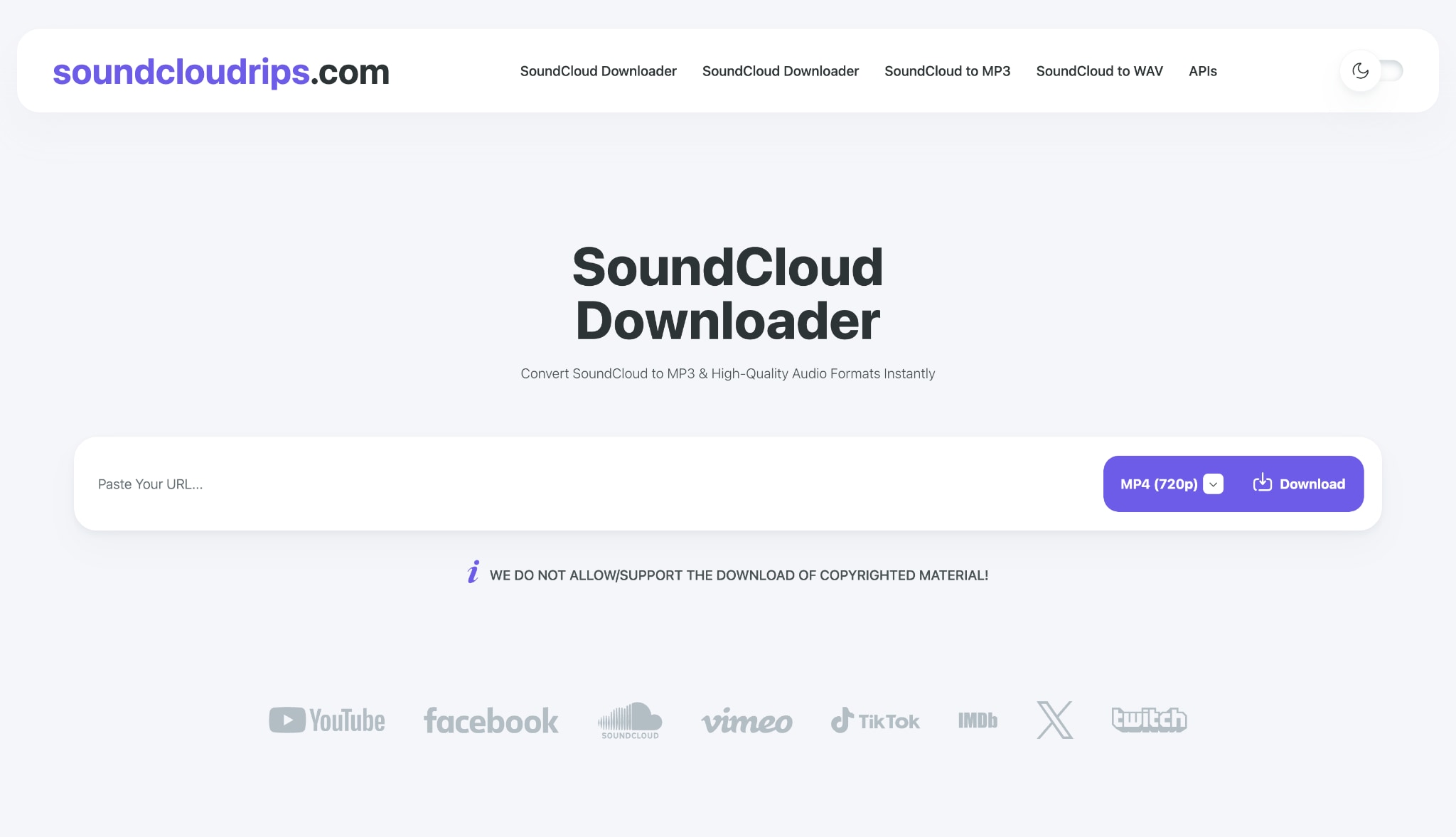 soundcloudtoflac homepage