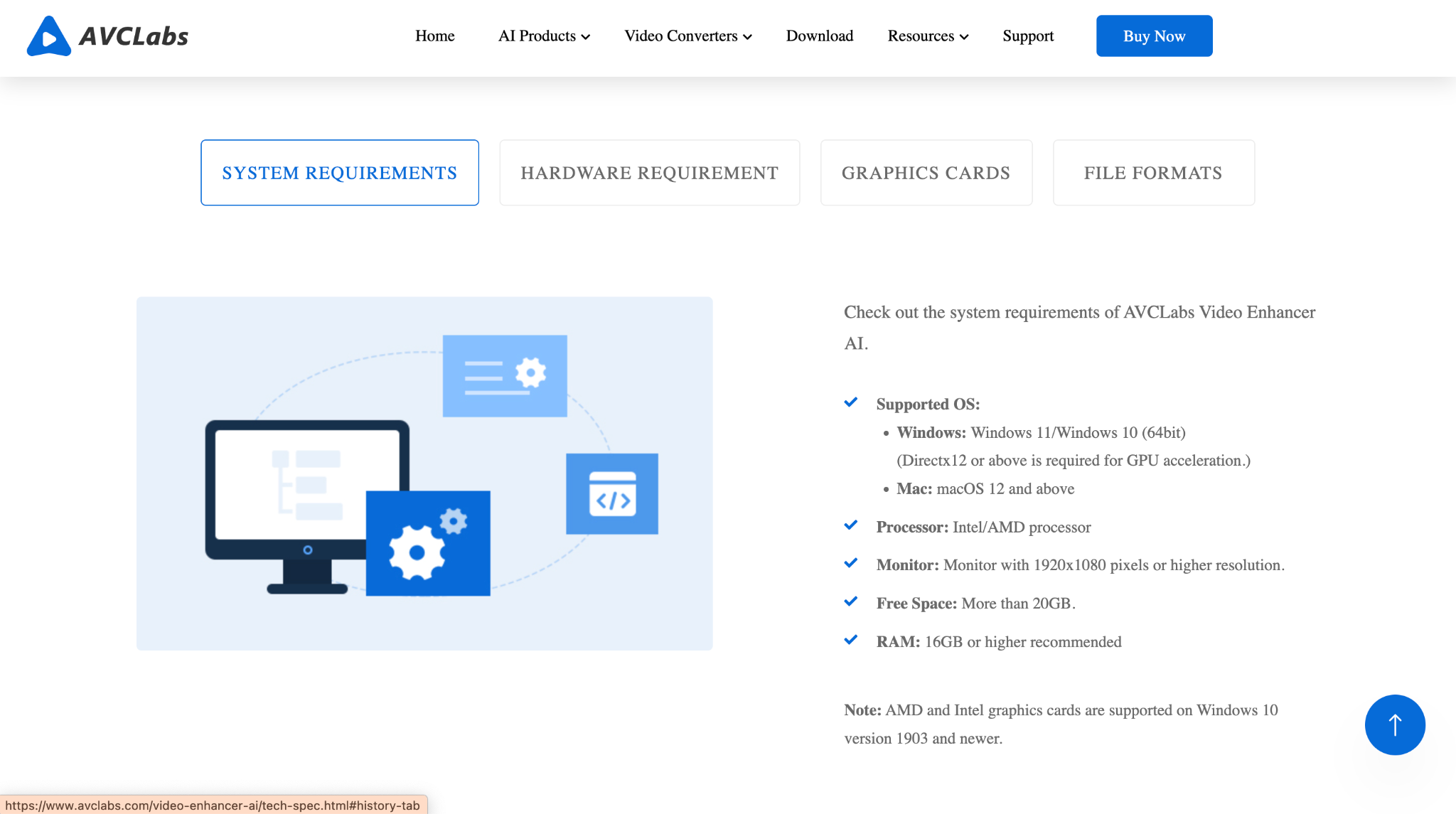 avclabs video enhancer ai hardware requirement