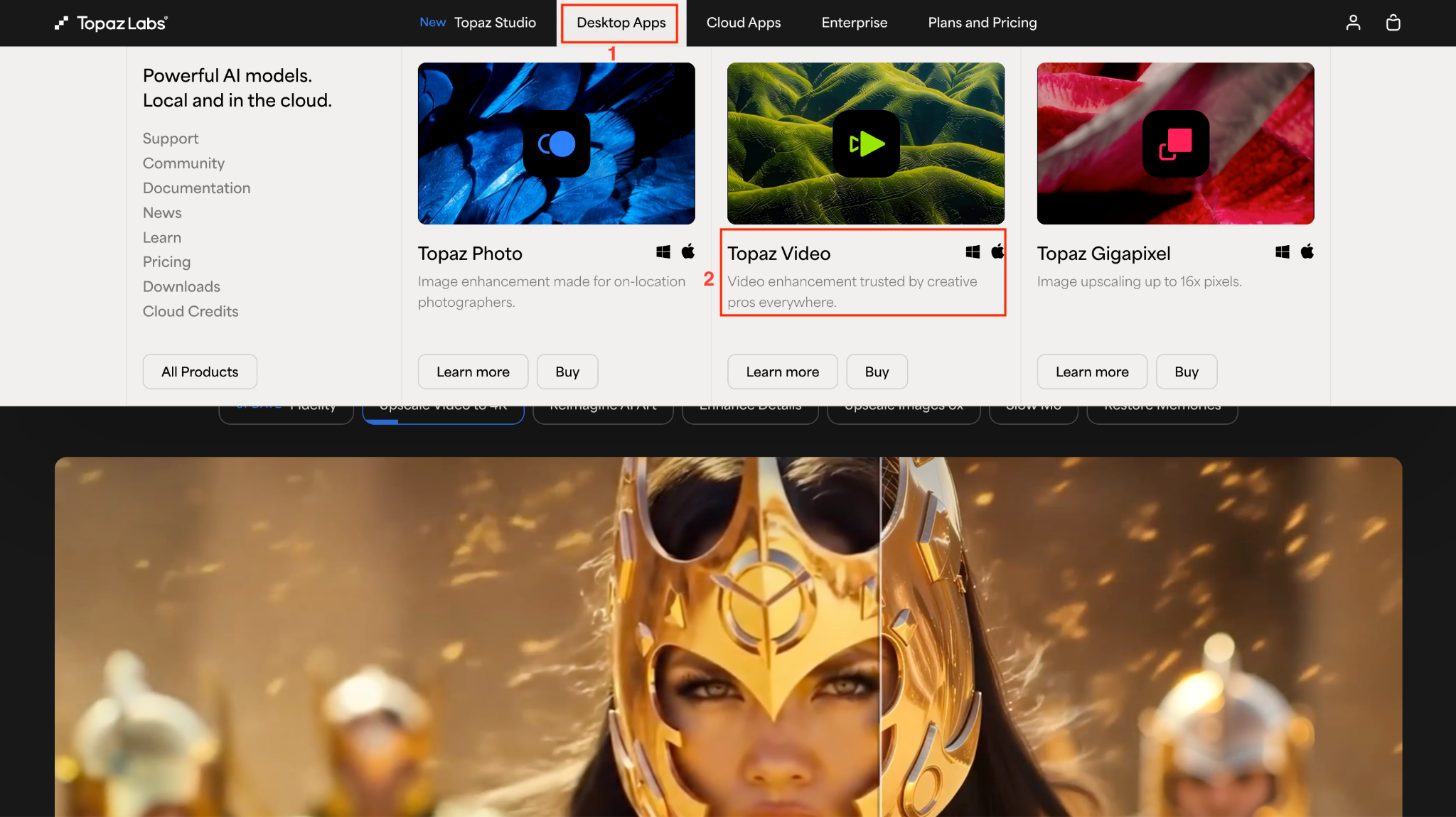 topaz video ai desktop app